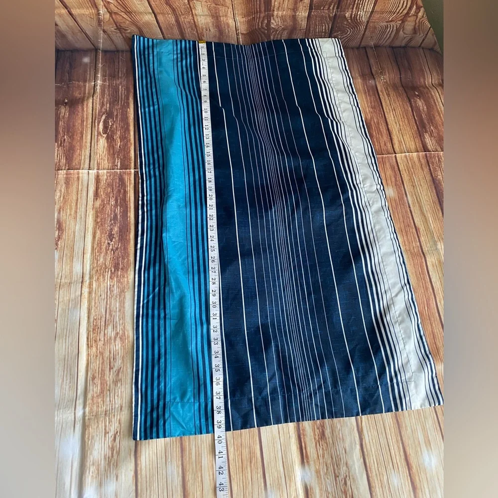 Perry Ellis Portfolio Striped Long Blue Pillowcase